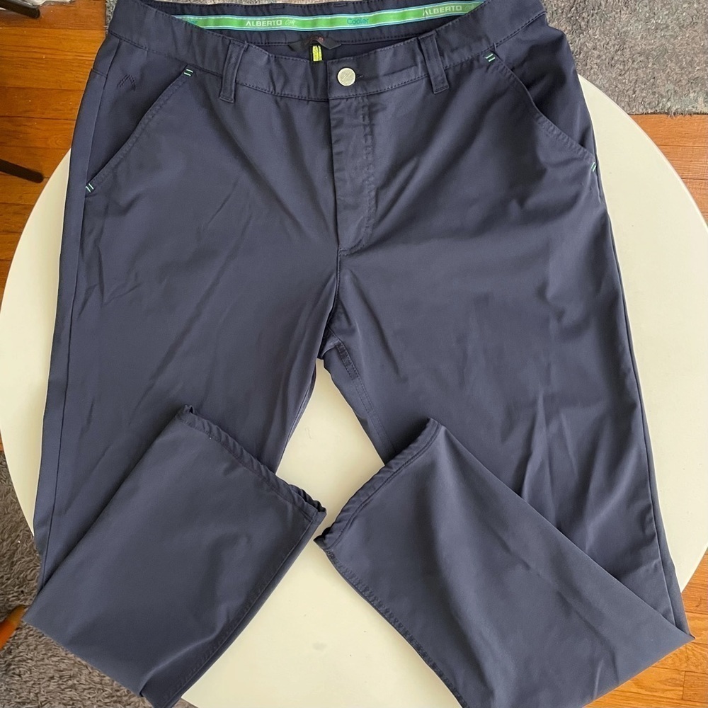 Alberto Golf Men’s Modern Fit Pro Golf 3x Dry Pant Navy 38x32 Straight Leg